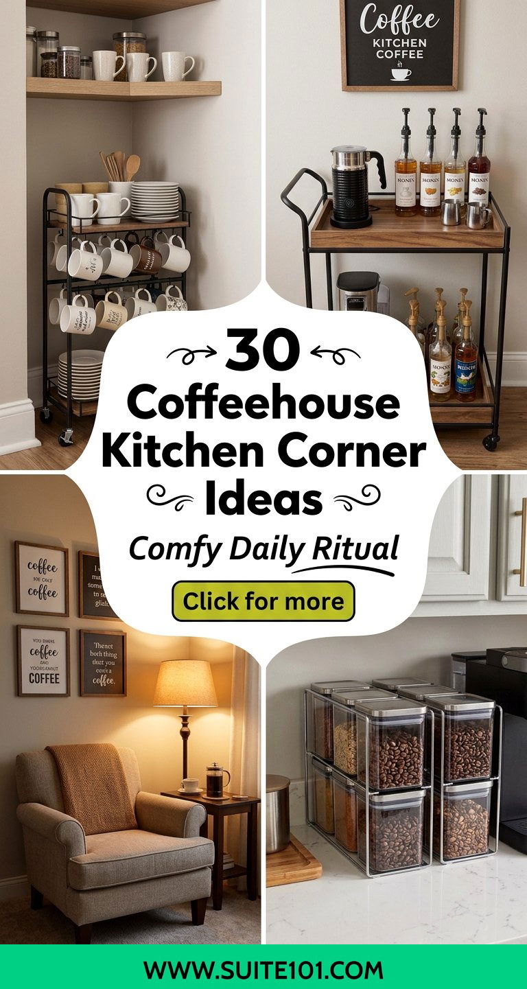 30 Coffeehouse Kitchen Corner Ideas for a Comfy Daily Ritual - 30 Coffeehouse Kitchen Corner Ideas for a Comfy Daily Ritual