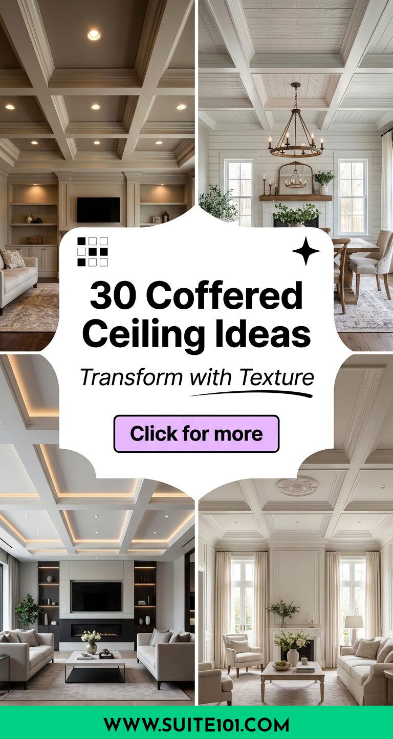 30 Coffered Ceiling Ideas To Transform Any Room with Texture - 30 Coffered Ceiling Ideas To Transform Any Room with Texture