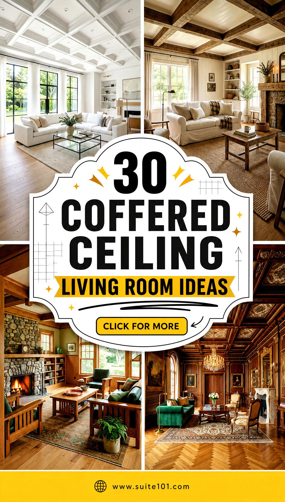 30 Coffered Ceiling Living Room Ideas For a Stunning Upgrade - 30 Coffered Ceiling Living Room Ideas For a Stunning Upgrade