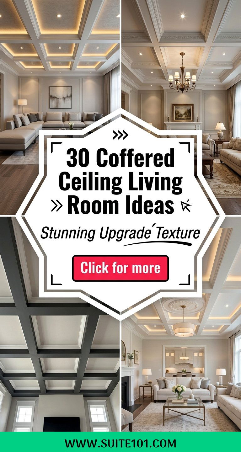 30 Coffered Ceiling Living Room Ideas For a Stunning Upgrade - 30 Coffered Ceiling Living Room Ideas For a Stunning Upgrade