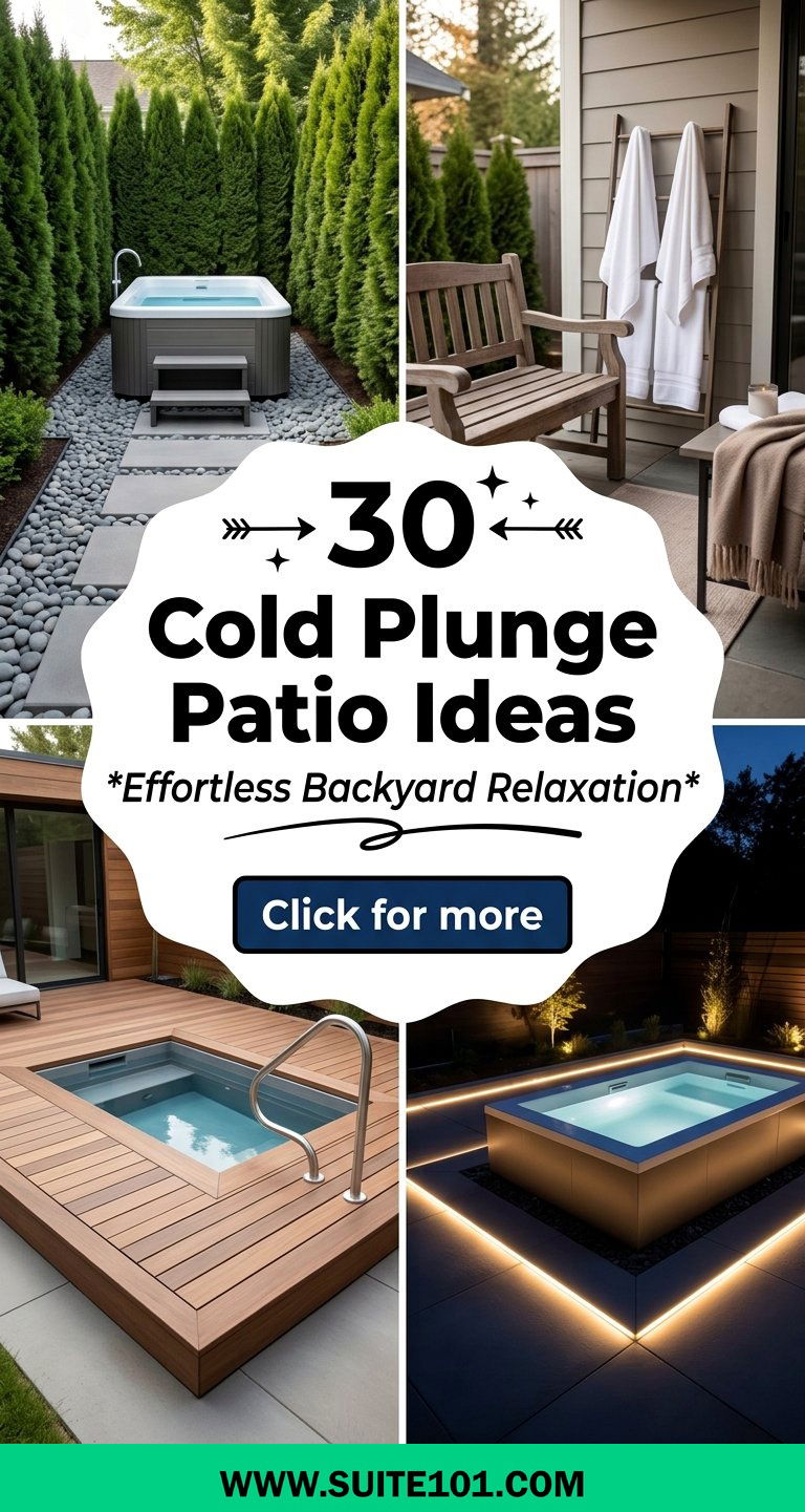 30 Cold Plunge Patio Ideas for Effortless Backyard Relaxation - 30 Cold Plunge Patio Ideas for Effortless Backyard Relaxation