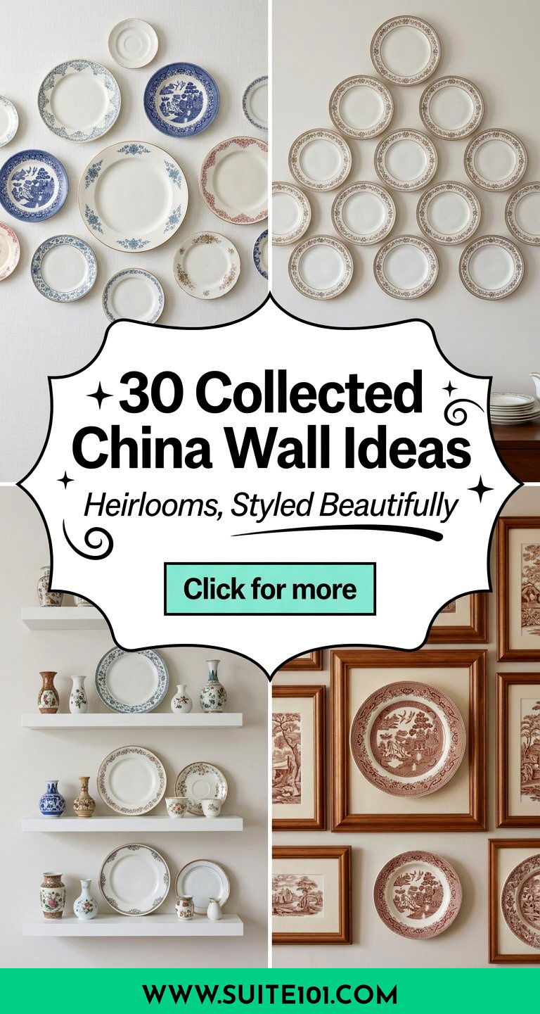 30 Collected China Wall Ideas to Display Heirlooms With Style - 30 Collected China Wall Ideas to Display Heirlooms With Style