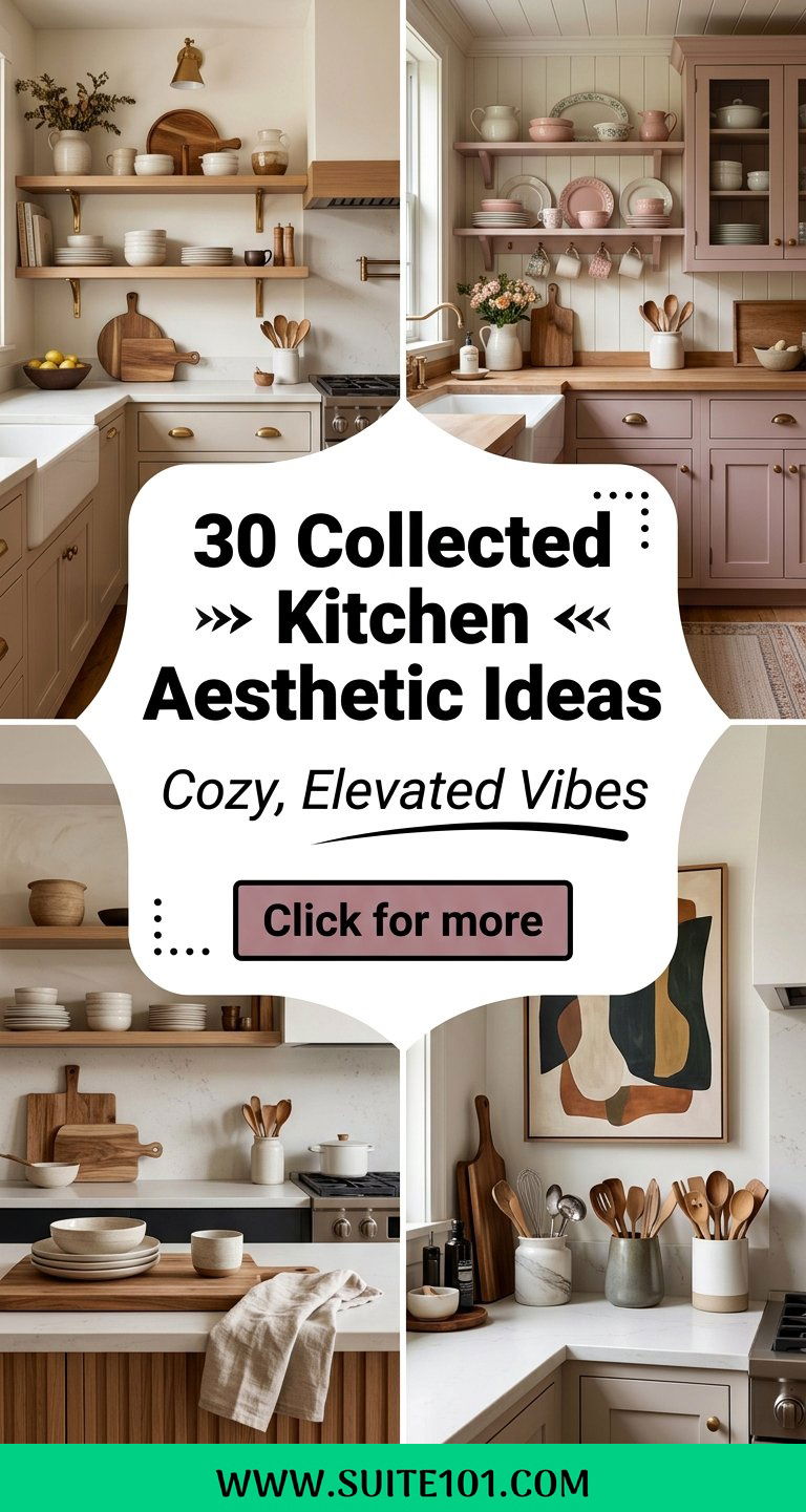 30 Collected Kitchen Aesthetic Ideas for a Cozy Elevated Look - 30 Collected Kitchen Aesthetic Ideas for a Cozy, Elevated Look