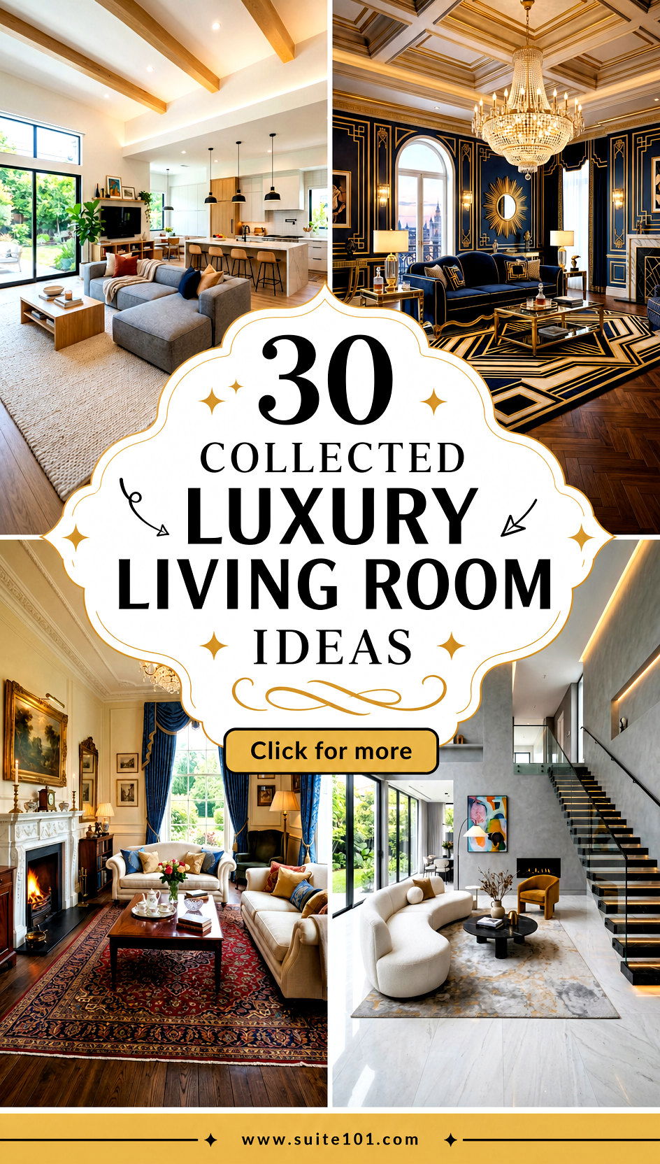 30 Collected Luxury Living Room Ideas for a High-End Look - 30 Collected Luxury Living Room Ideas for a High-End Look
