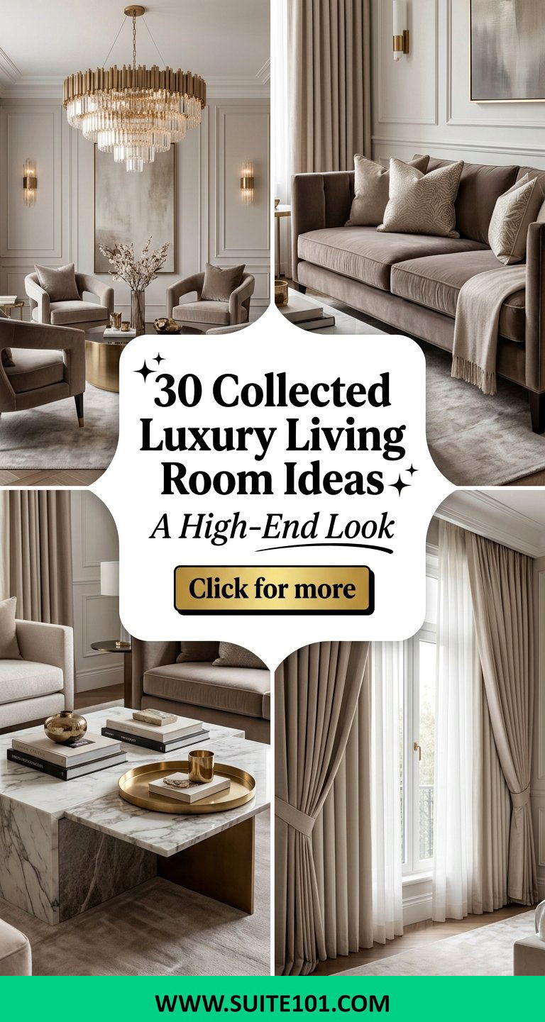 30 Collected Luxury Living Room Ideas for a High-End Look - 30 Collected Luxury Living Room Ideas for a High-End Look