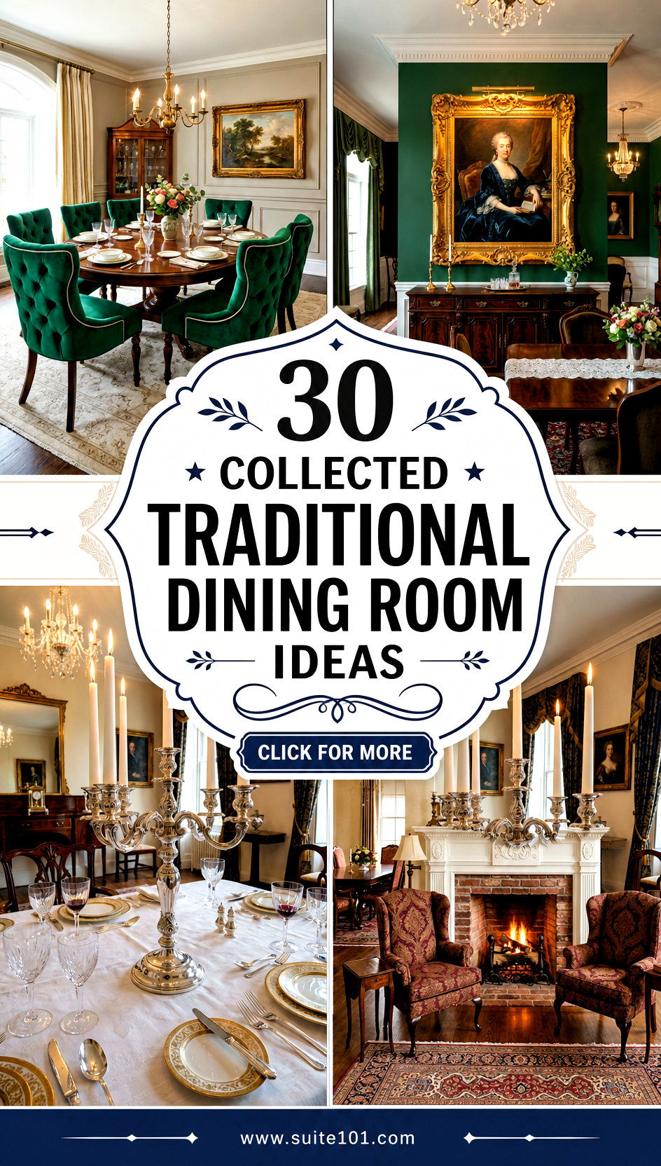 30 Collected Traditional Dining Room Ideas for Elegant Hosting - 30 Collected Traditional Dining Room Ideas for Elegant Hosting