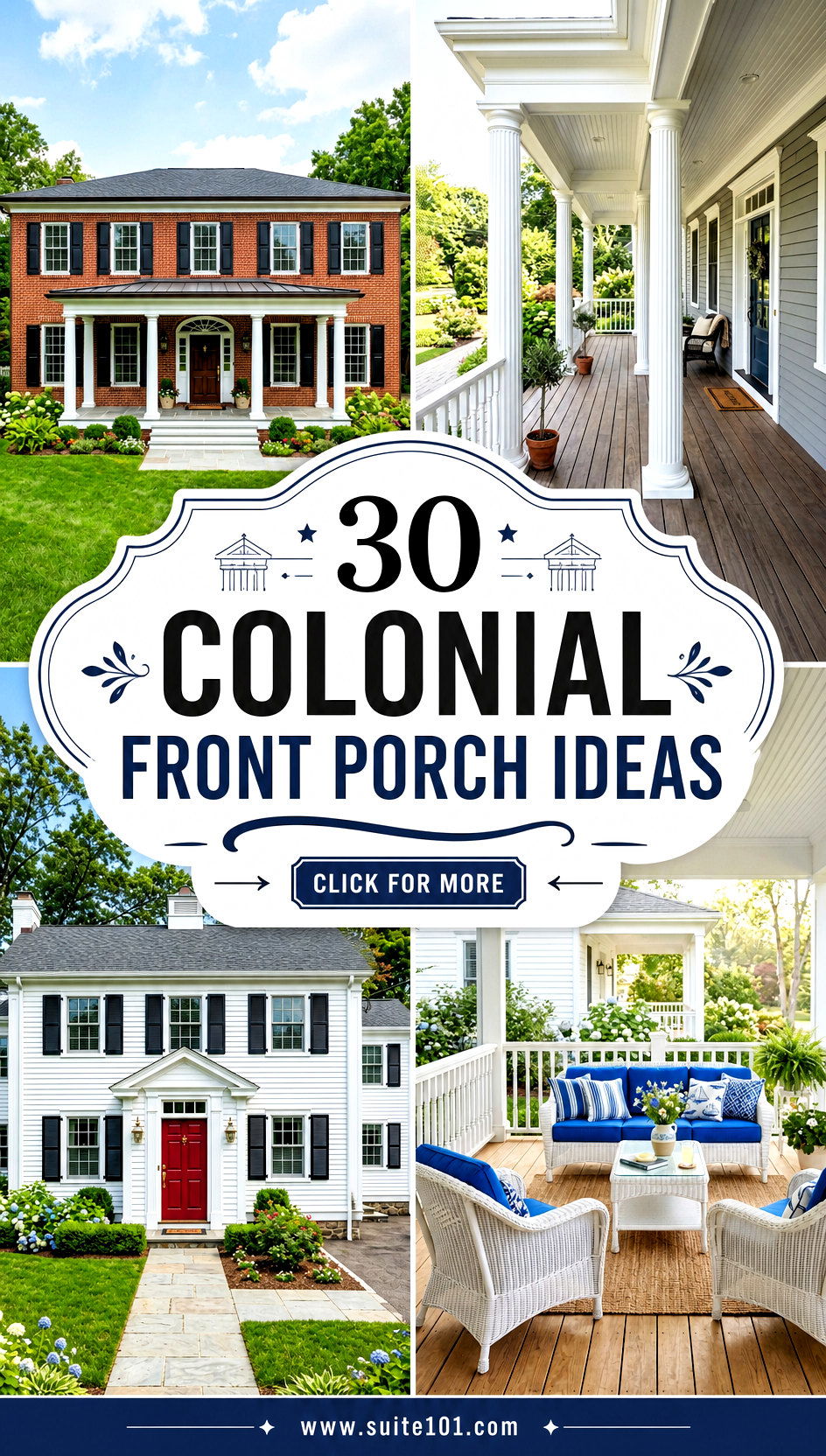 30 Colonial Front Porch Ideas to Boost Curb Appeal Fast - 30 Colonial Front Porch Ideas to Boost Curb Appeal Fast