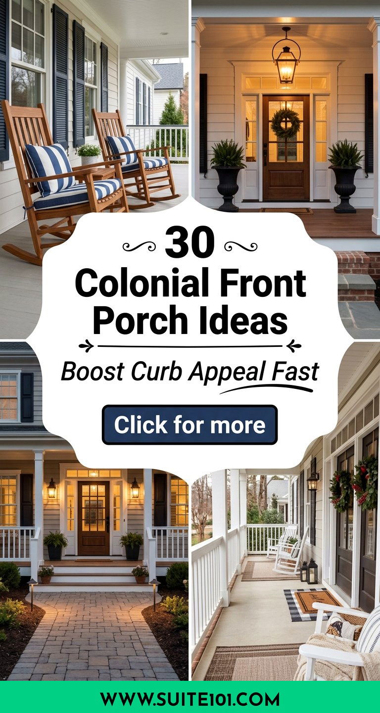 30 Colonial Front Porch Ideas to Boost Curb Appeal Fast - 30 Colonial Front Porch Ideas to Boost Curb Appeal Fast