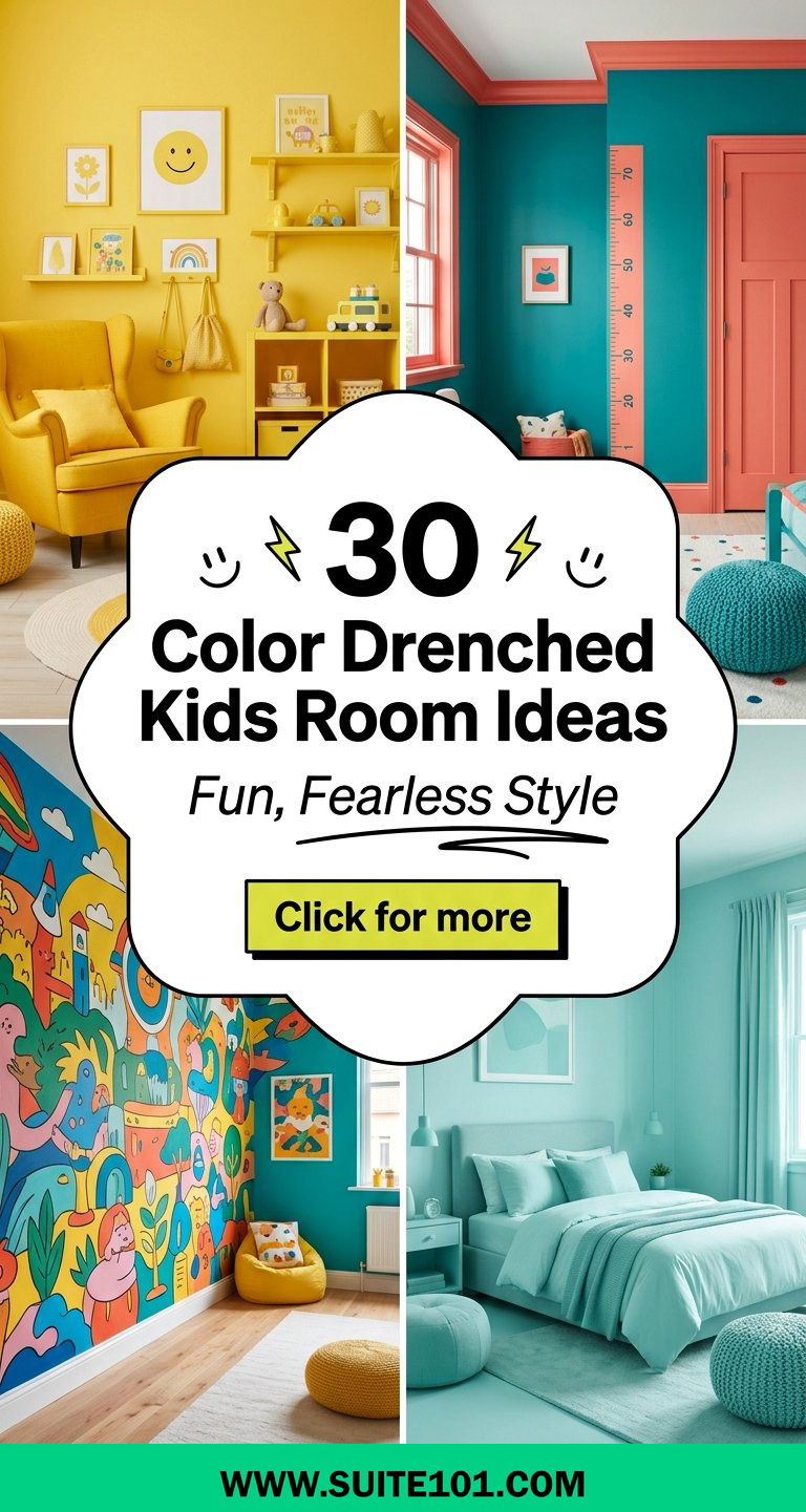 30 Color Drenched Kids Room Ideas for Fun Fearless Style - 30 Color Drenched Kids Room Ideas for Fun, Fearless Style