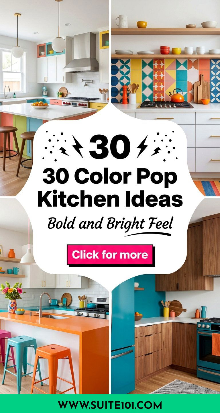 30 Color Pop Kitchen Ideas To Make Space Feel Bold and Bright - 30 Color Pop Kitchen Ideas To Make Space Feel Bold and Bright