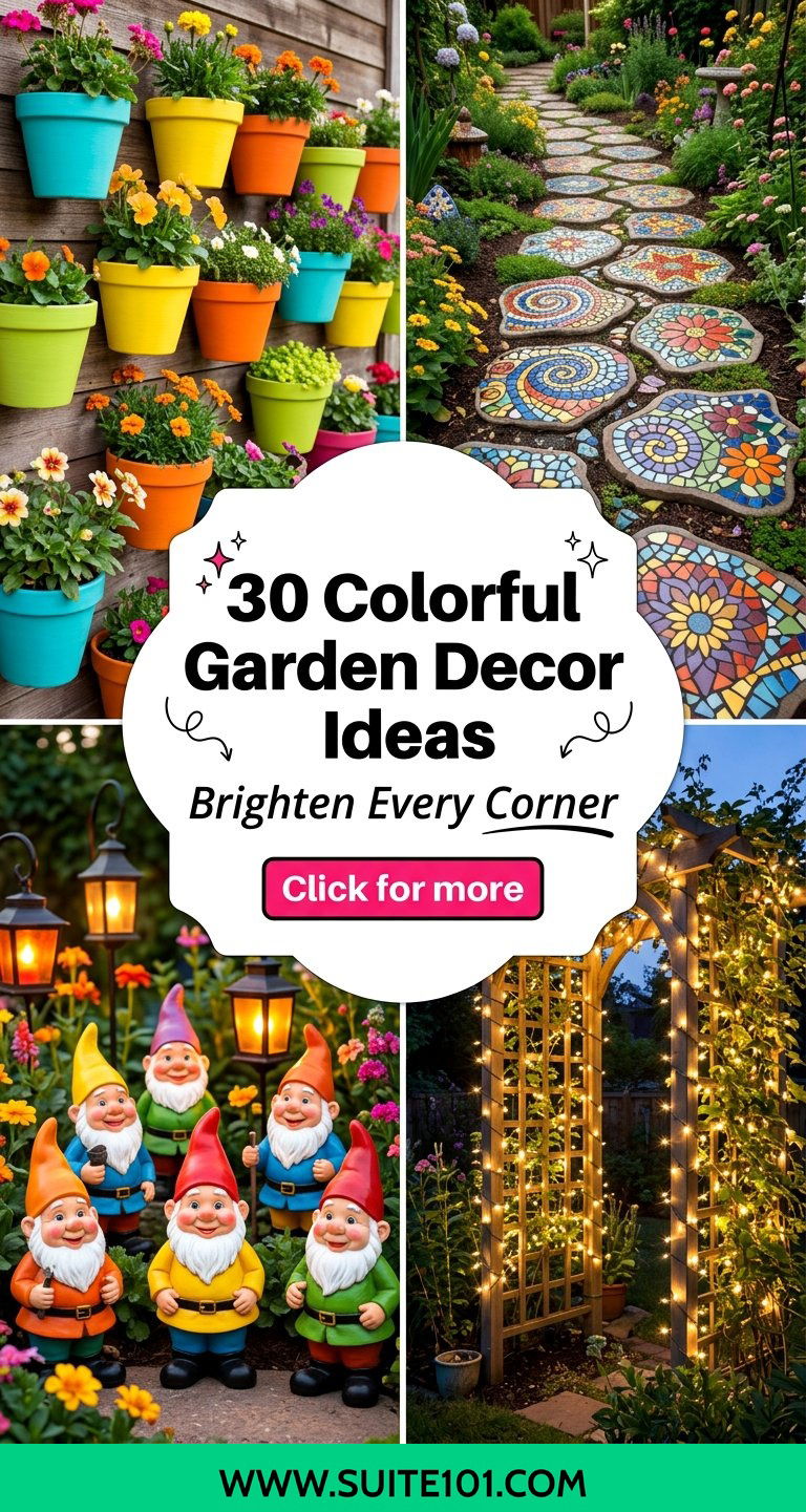 30 Colorful Garden Decor Ideas to Brighten Every Corner - 30 Colorful Garden Decor Ideas to Brighten Every Corner