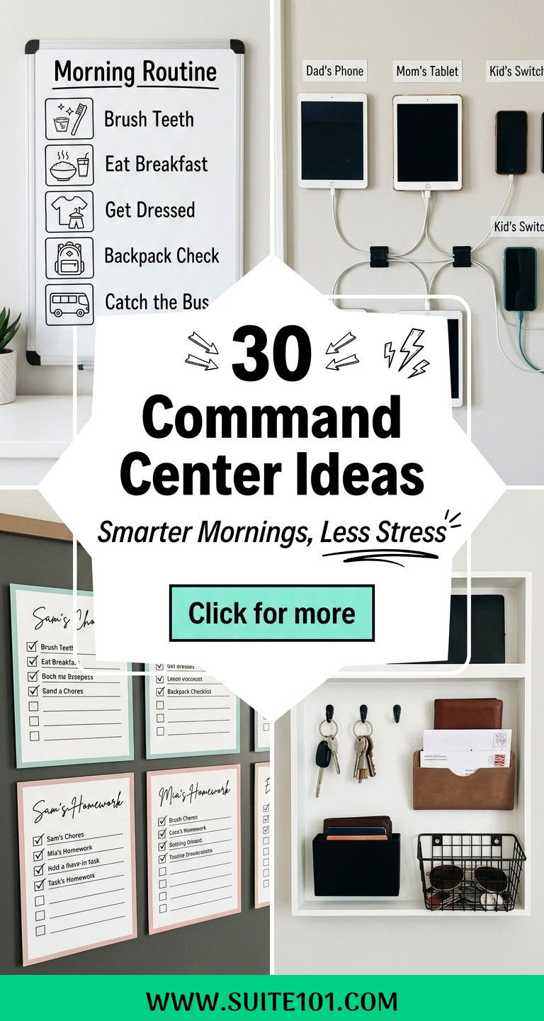 30 Command Center Ideas for Smarter Mornings and Less Stress - 30 Command Center Ideas for Smarter Mornings and Less Stress