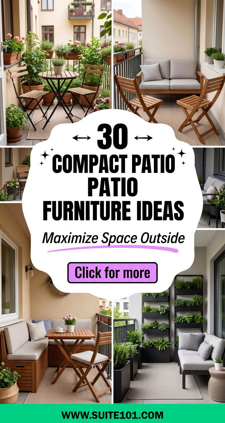 30 Compact Patio Furniture Ideas to Maximize Space Outside - 30 Compact Patio Furniture Ideas to Maximize Space Outside