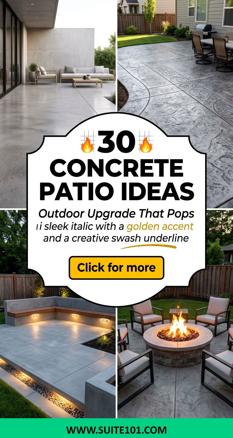 30 Concrete Patio Ideas for an Eye-Catching Outdoor Upgrade - 30 Concrete Patio Ideas for an Eye-Catching Outdoor Upgrade