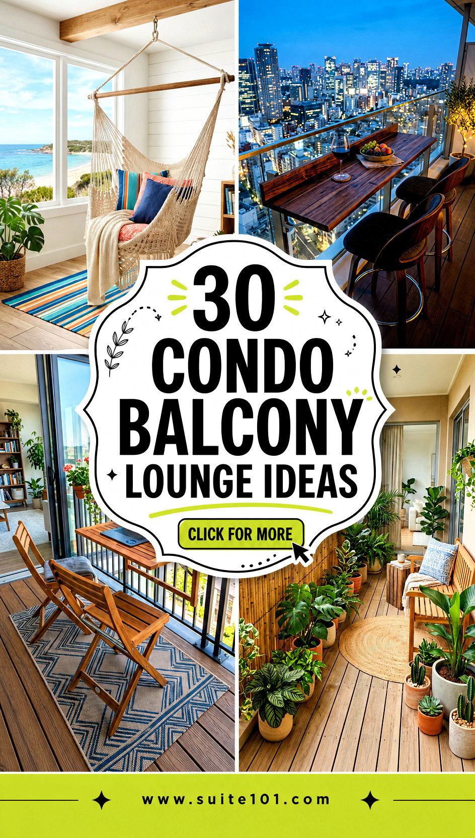 30 Condo Balcony Lounge Ideas for Relaxing Small-Space Days - 30 Condo Balcony Lounge Ideas for Relaxing Small-Space Days