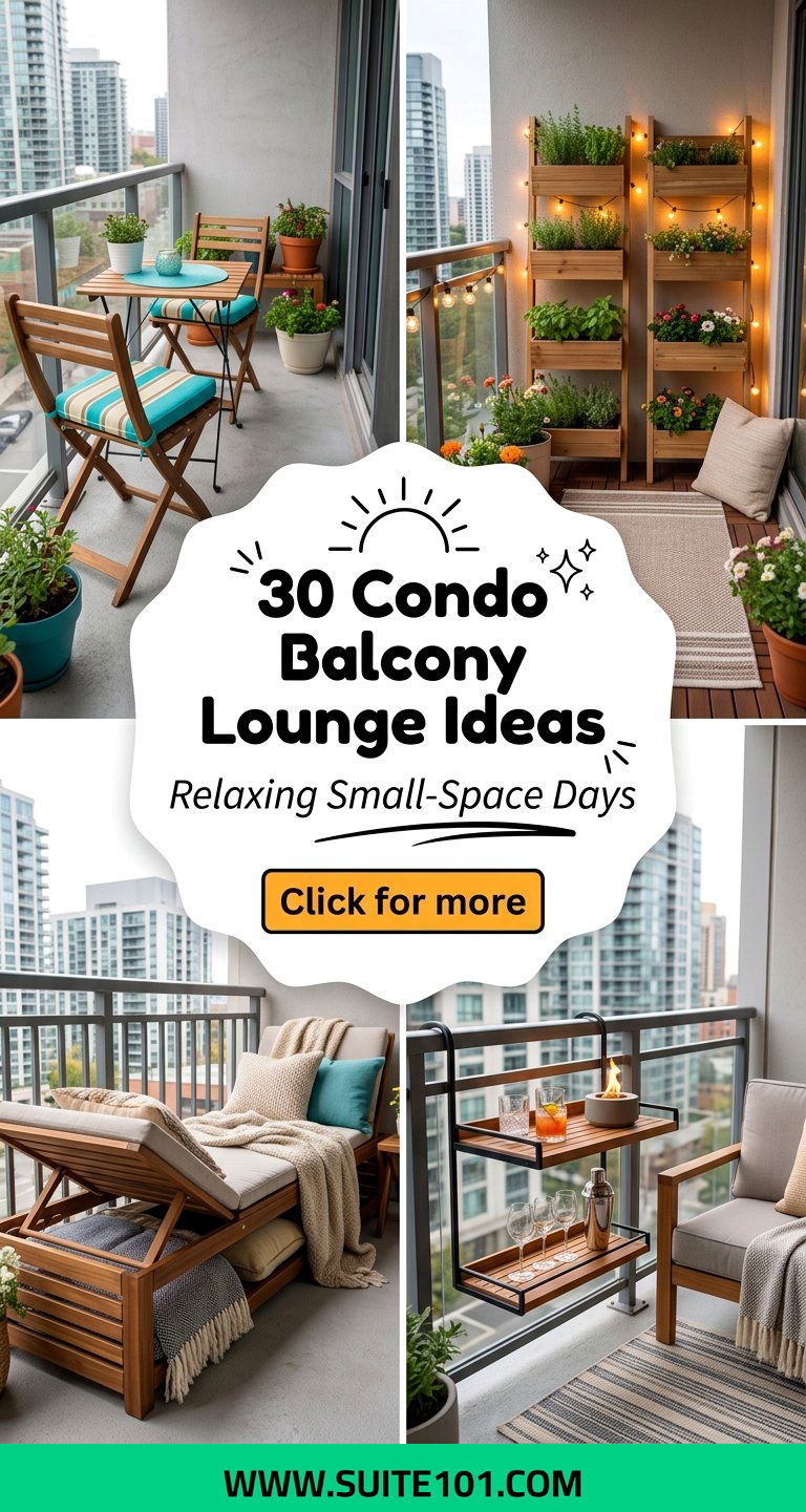 30 Condo Balcony Lounge Ideas for Relaxing Small-Space Days - 30 Condo Balcony Lounge Ideas for Relaxing Small-Space Days