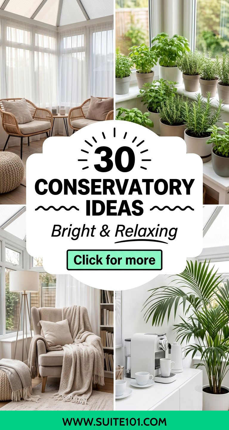 30 Conservatory Ideas to Create a Bright Relaxing Sunroom - 30 Conservatory Ideas to Create a Bright, Relaxing Sunroom