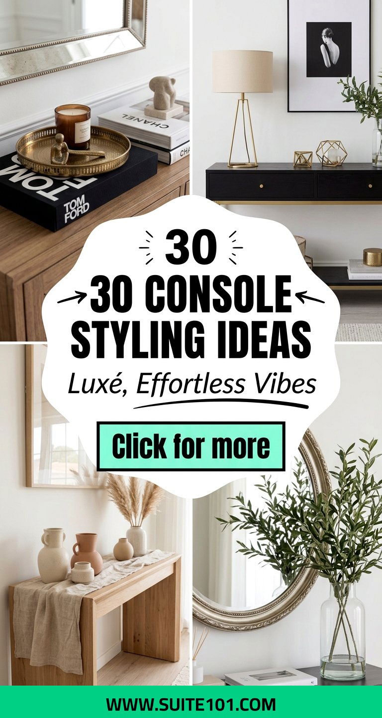 30 Console Styling Ideas for a Luxe Look That Feels Effortless - 30 Console Styling Ideas for a Luxe Look That Feels Effortless