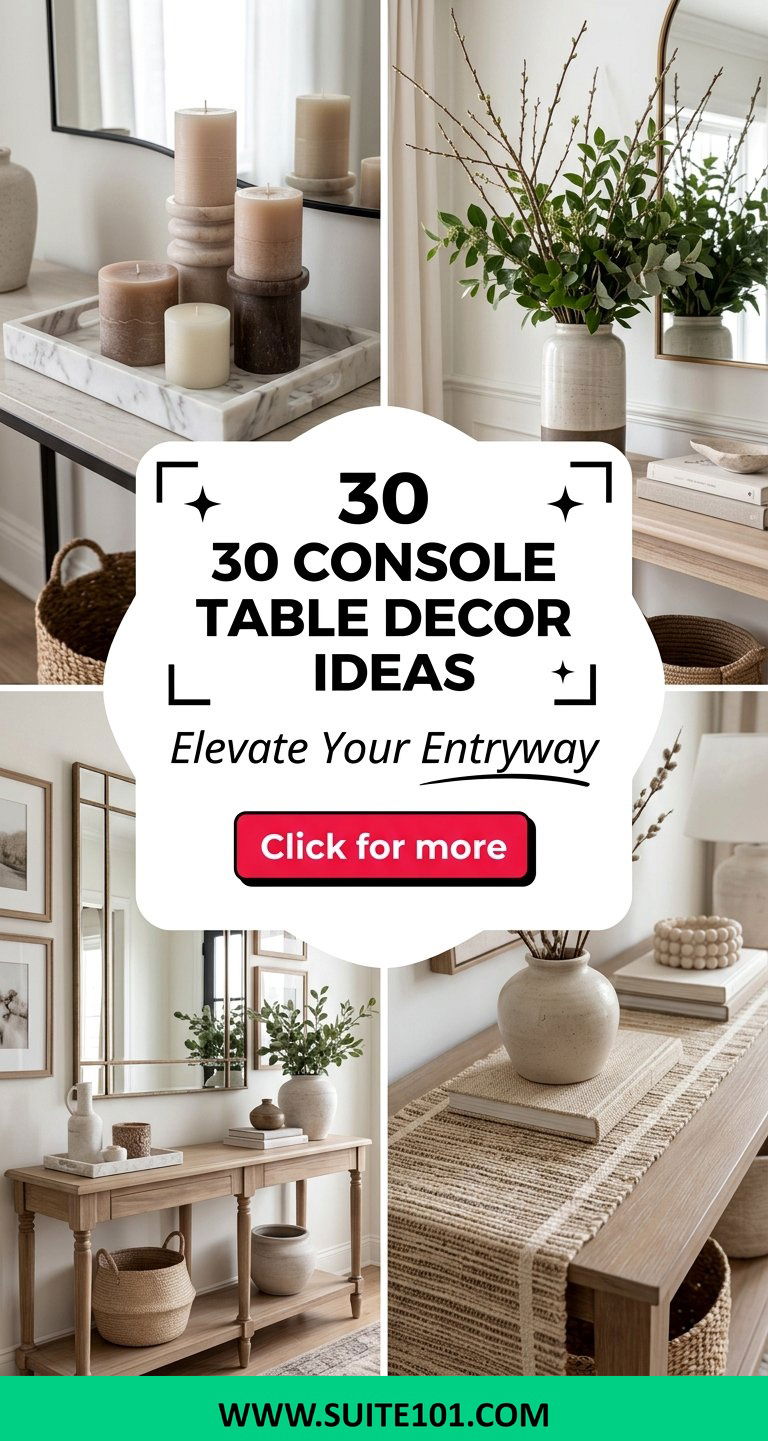 30 Console Table Decor Ideas to Elevate Your Entryway Style - 30 Console Table Decor Ideas to Elevate Your Entryway Style