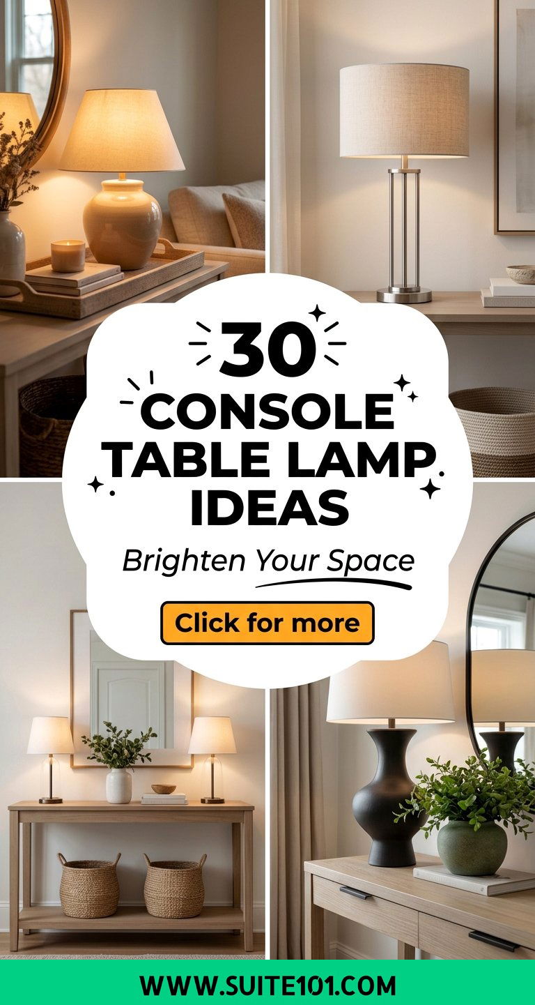 30 Console Table Lamp Ideas to Brighten Your Space Beautifully - 30 Console Table Lamp Ideas to Brighten Your Space Beautifully