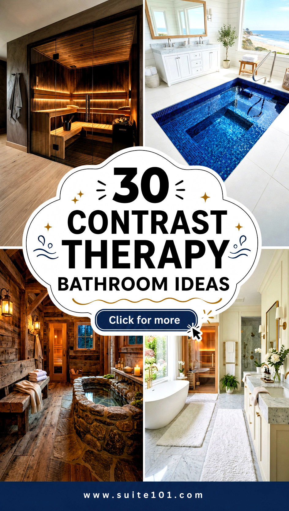 30 Contrast Therapy Bathroom Ideas for Bold Spa-Style Refresh - 30 Contrast Therapy Bathroom Ideas for Bold Spa-Style Refresh