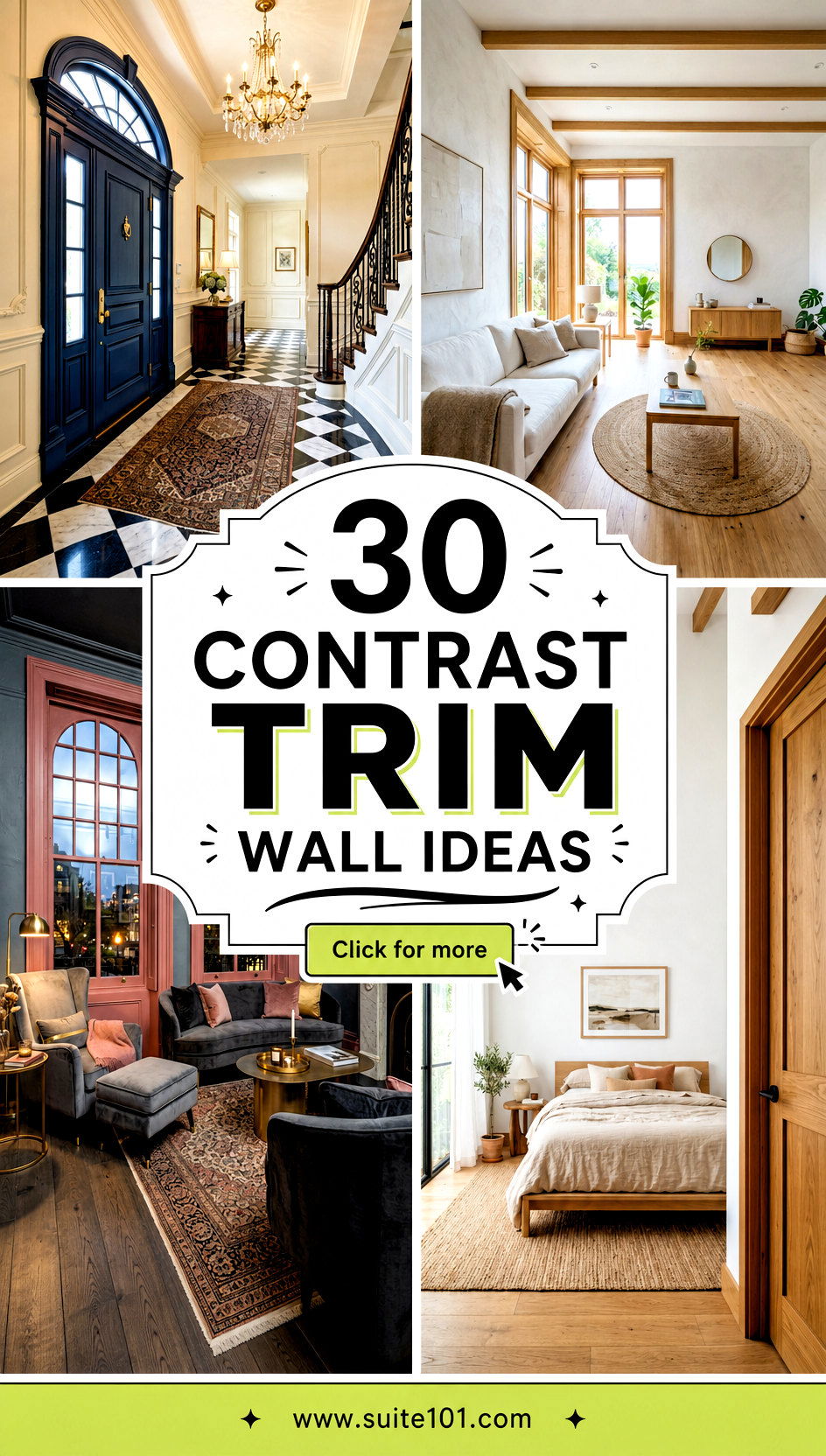 30 Contrast Trim Wall Ideas to Add Depth and Dramatic Flair - 30 Contrast Trim Wall Ideas to Add Depth and Dramatic Flair