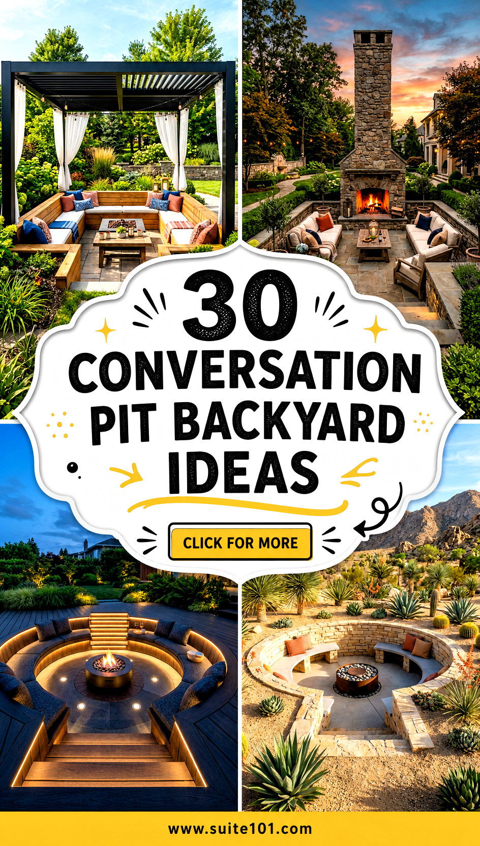 30 Conversation Pit Backyard Ideas for Cozy Outdoor Hangouts - 30 Conversation Pit Backyard Ideas for Cozy Outdoor Hangouts