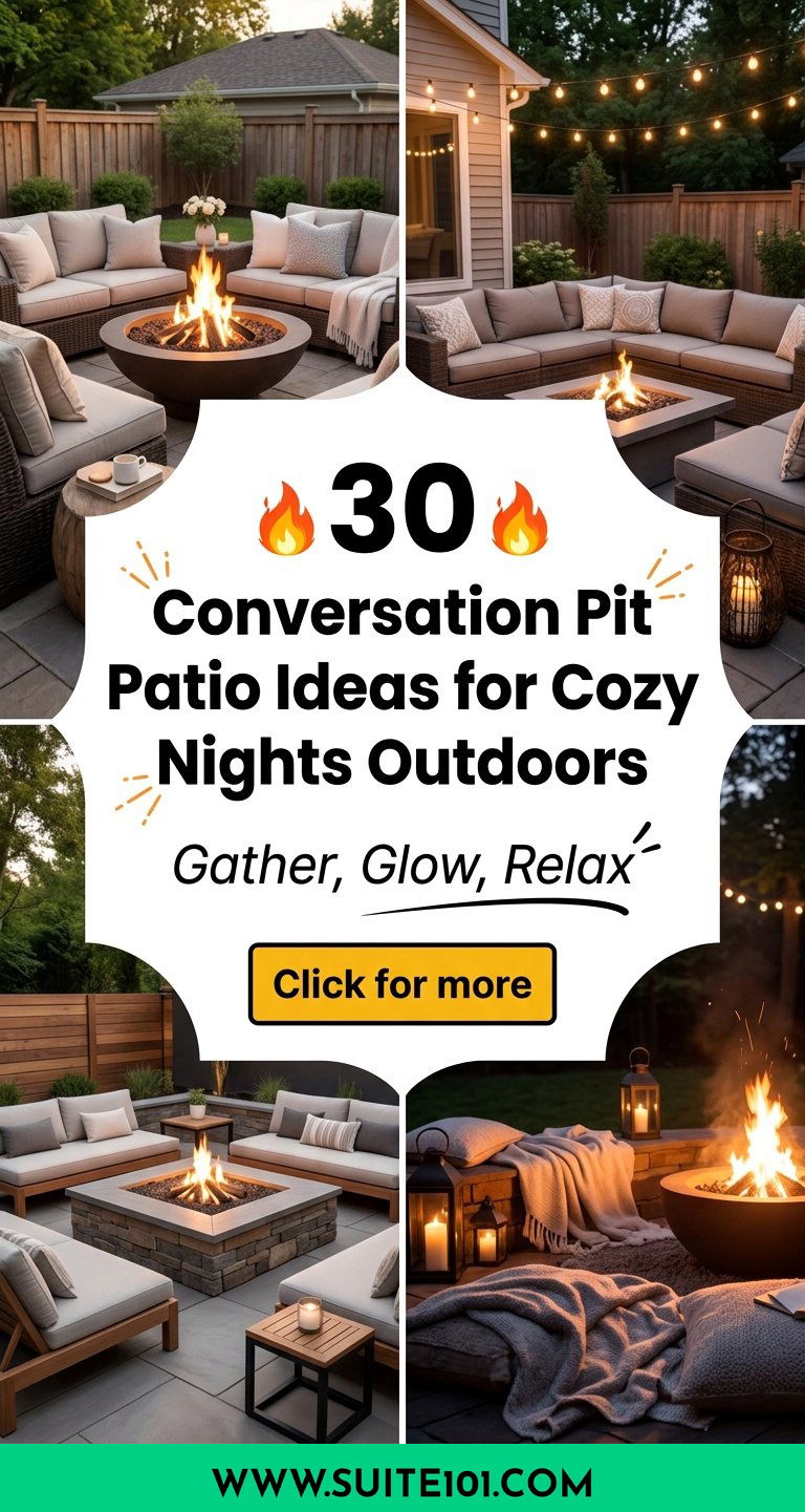 30 Conversation Pit Patio Ideas for Cozy Nights Outdoors - 30 Conversation Pit Patio Ideas for Cozy Nights Outdoors
