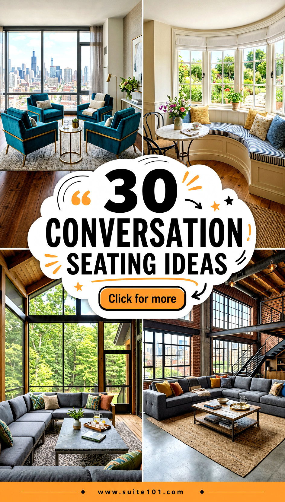 30 Conversation Seating Ideas for Cozy Home Hangouts Today - 30 Conversation Seating Ideas for Cozy Home Hangouts Today