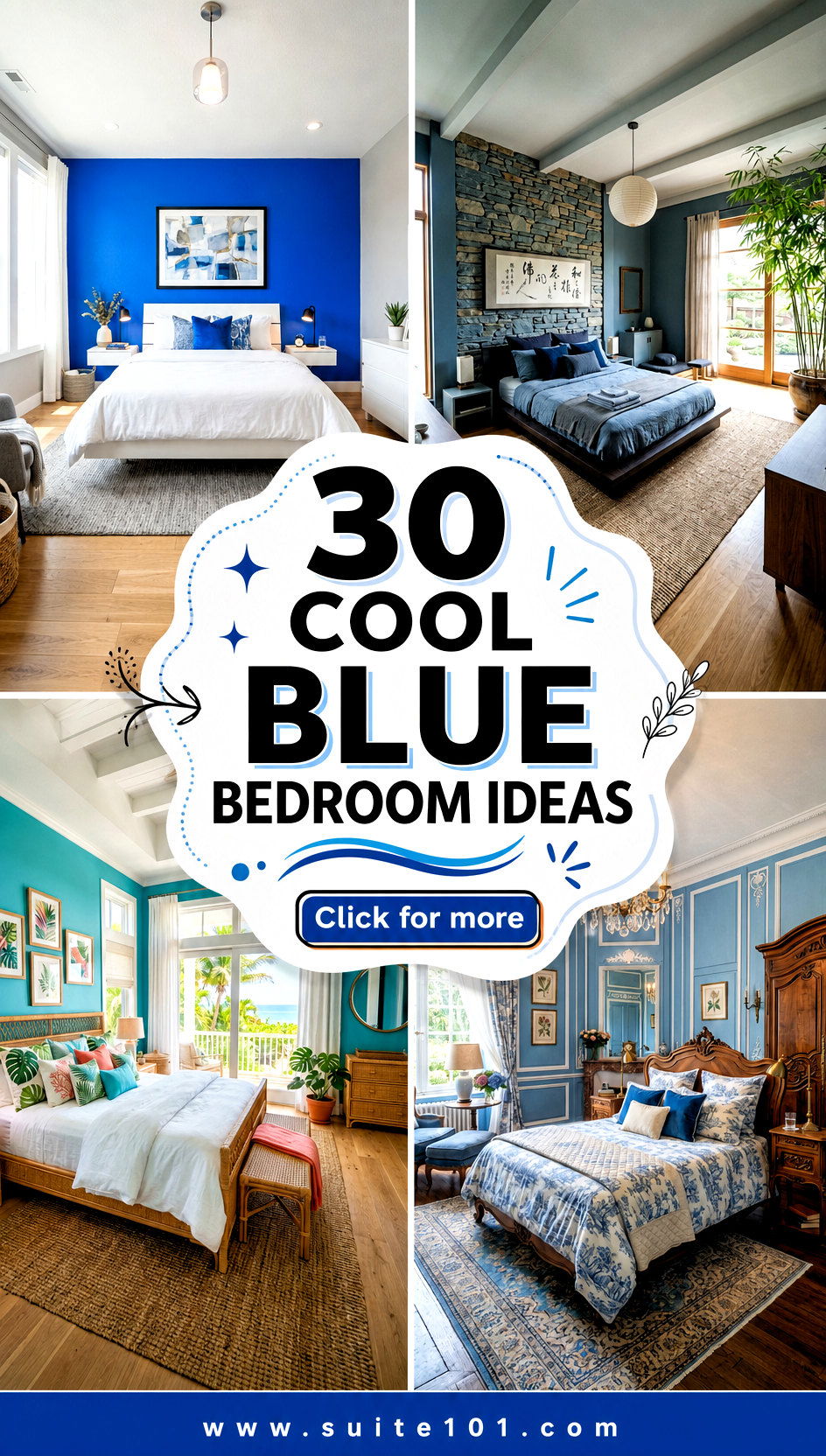 30 Cool Blue Bedroom Ideas for a Calm Modern Retreat Today - 30 Cool Blue Bedroom Ideas for a Calm, Modern Retreat Today