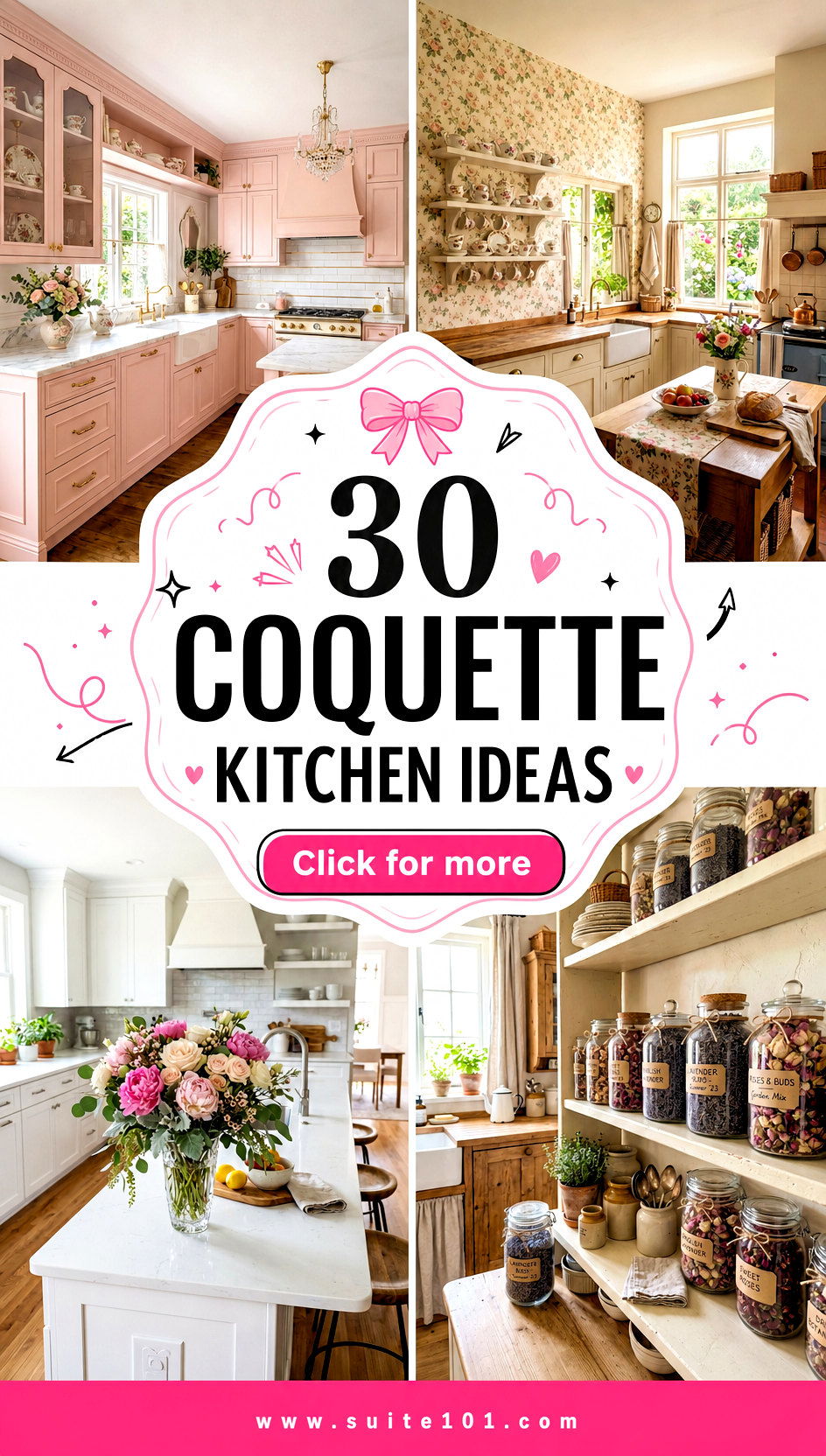 30 Coquette Kitchen Ideas to Add Lace Color and Charm - 30 Coquette Kitchen Ideas to Add Lace, Color, and Charm