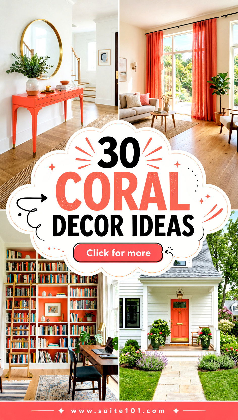 30 Coral Decor Ideas to Brighten Any Room Beautifully Now - 30 Coral Decor Ideas to Brighten Any Room Beautifully Now