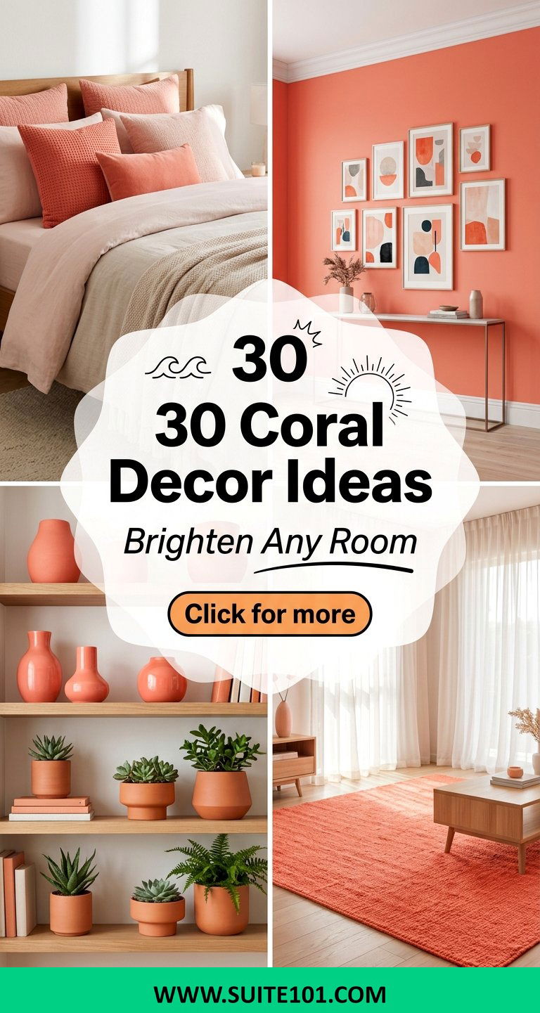 30 Coral Decor Ideas to Brighten Any Room Beautifully Now - 30 Coral Decor Ideas to Brighten Any Room Beautifully Now