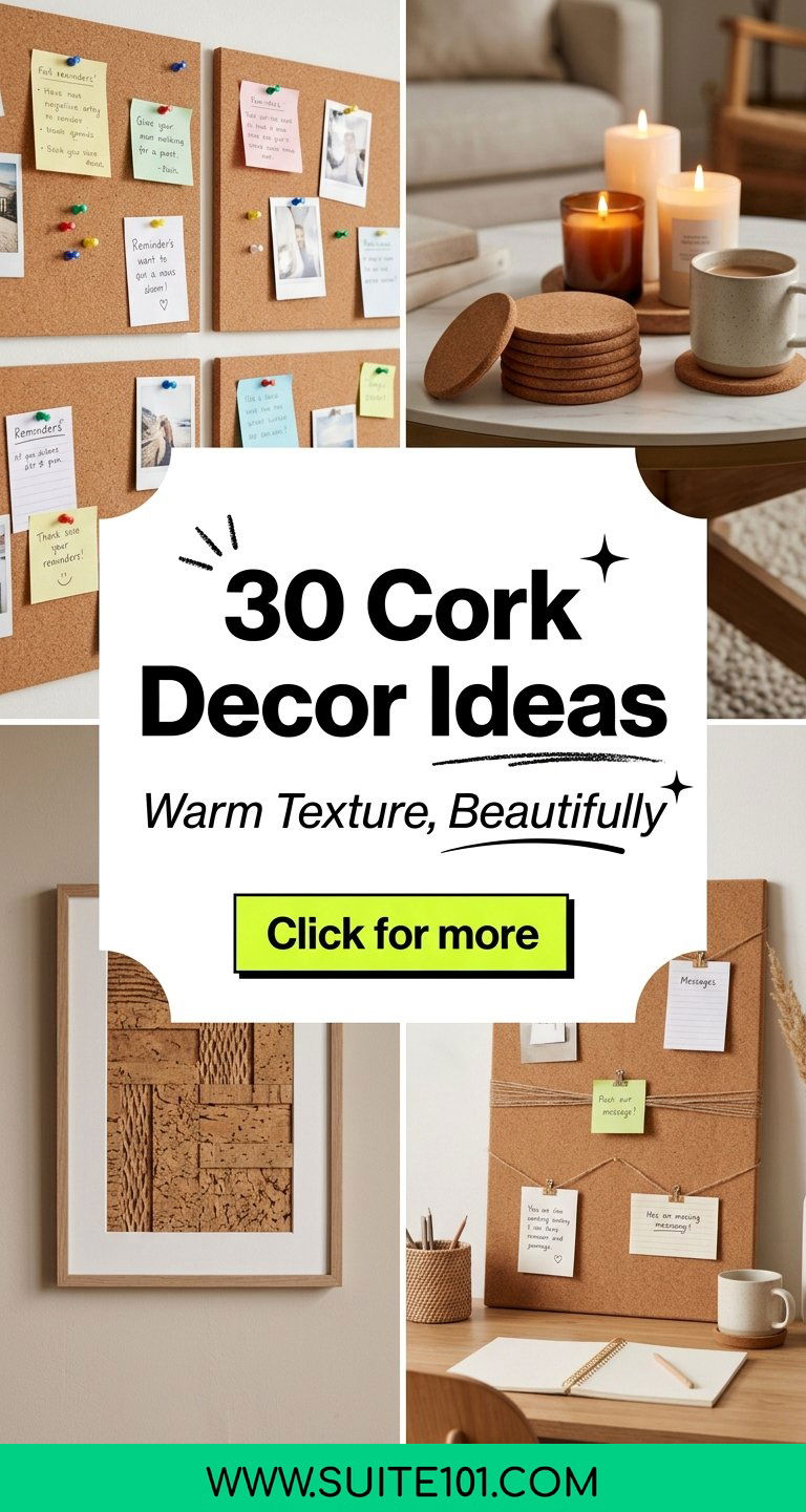 30 Cork Decor Ideas to Add Warm Texture to Any Room Beautifully - 30 Cork Decor Ideas to Add Warm Texture to Any Room Beautifully
