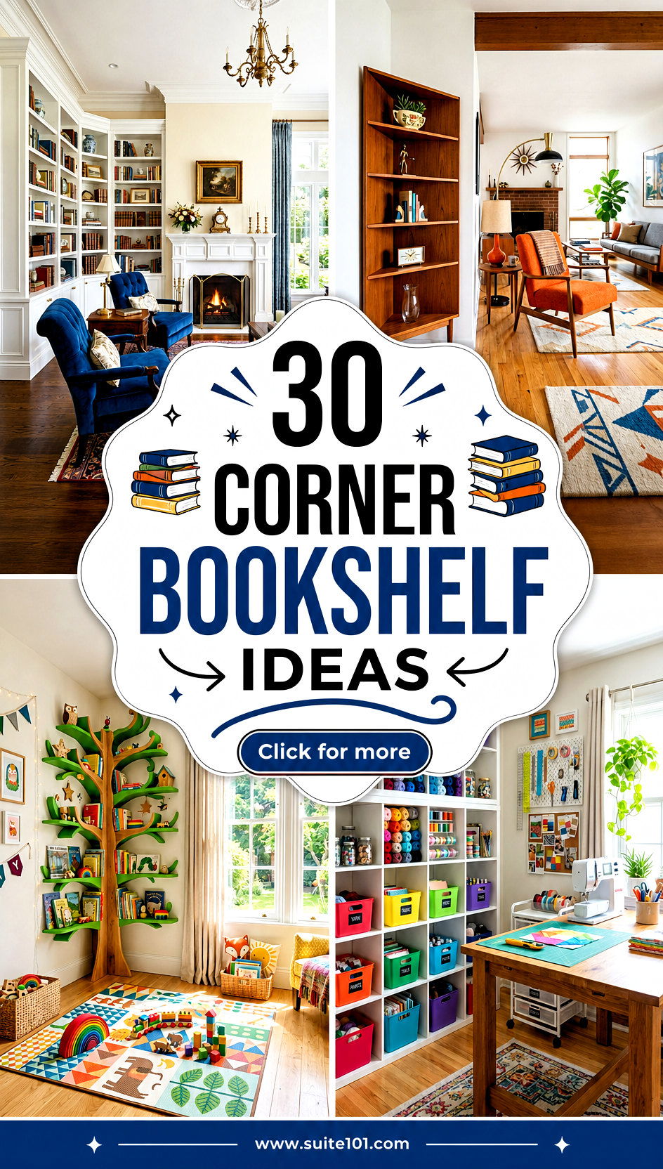 30 Corner Bookshelf Ideas to Maximize Space Without Clutter - 30 Corner Bookshelf Ideas to Maximize Space Without Clutter