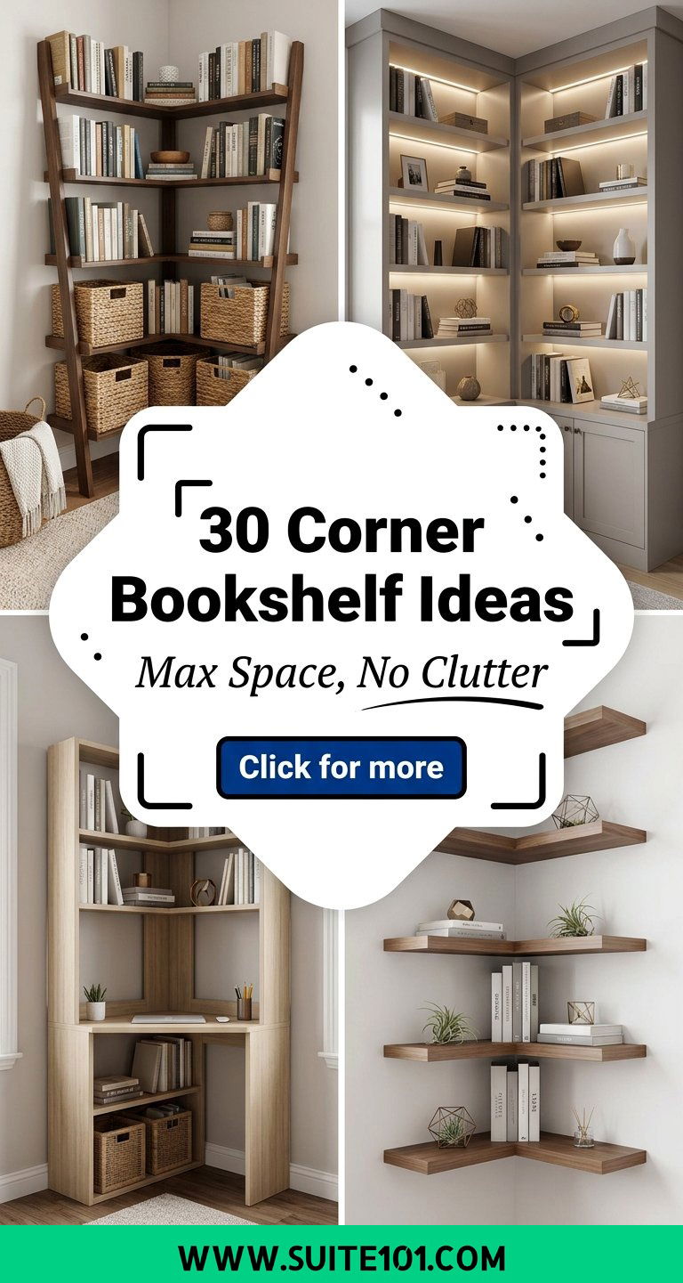 30 Corner Bookshelf Ideas to Maximize Space Without Clutter - 30 Corner Bookshelf Ideas to Maximize Space Without Clutter