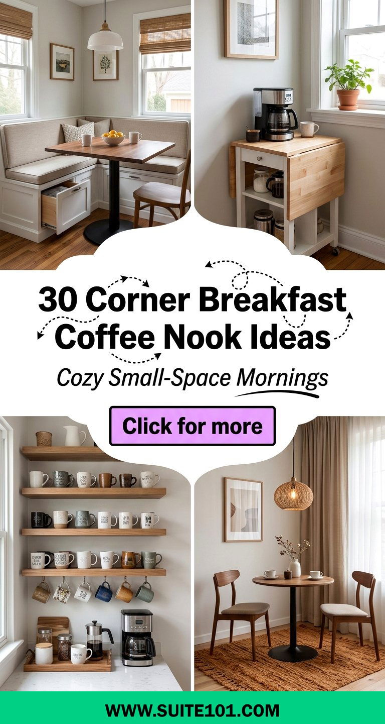 30 Corner Breakfast Coffee Nook Ideas for Small Spaces Cozy - 30 Corner Breakfast Coffee Nook Ideas for Small Spaces, Cozy