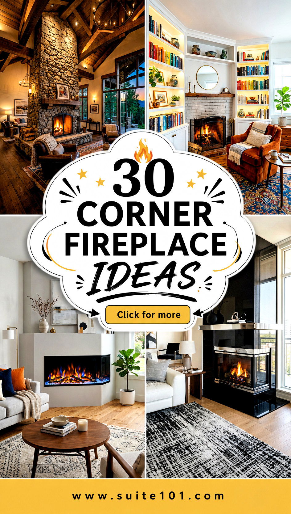 30 Corner Fireplace Ideas to Style Your Living Room with Wow - 30 Corner Fireplace Ideas to Style Your Living Room with Wow