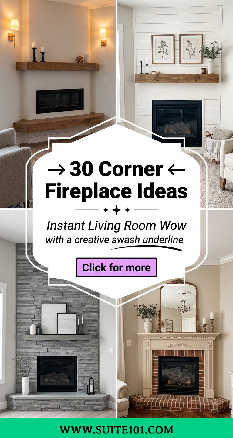30 Corner Fireplace Ideas to Style Your Living Room with Wow - 30 Corner Fireplace Ideas to Style Your Living Room with Wow