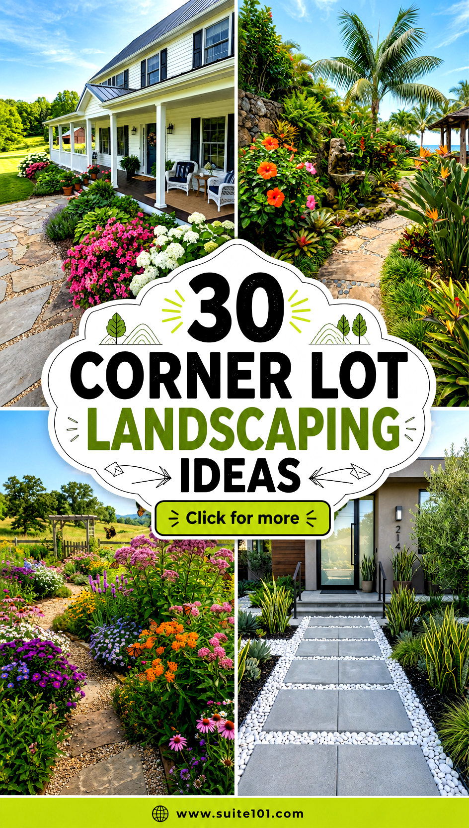 30 Corner Lot Landscaping Ideas for Curb Appeal That Wows - 30 Corner Lot Landscaping Ideas for Curb Appeal That Wows