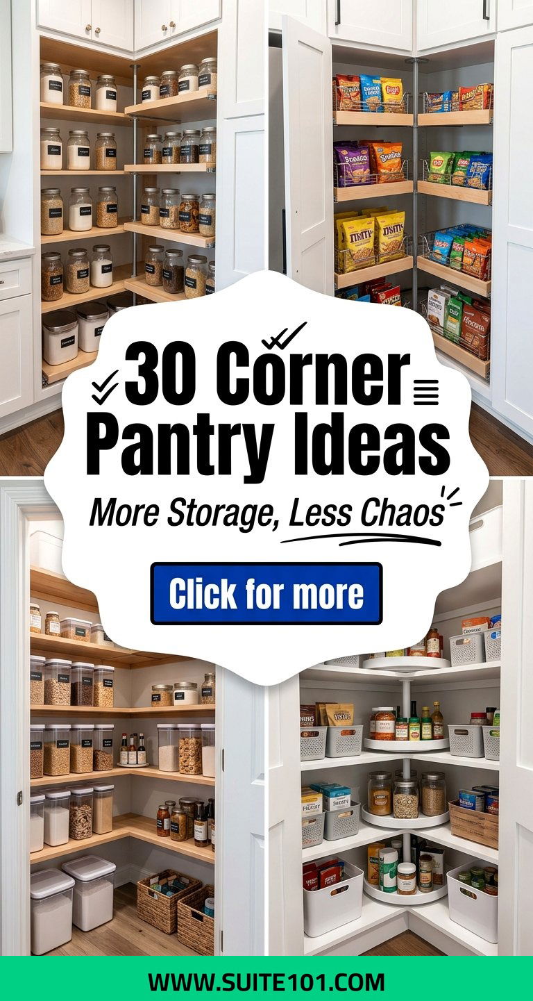 30 Corner Pantry Ideas to Create More Storage in Any Kitchen - 30 Corner Pantry Ideas to Create More Storage in Any Kitchen