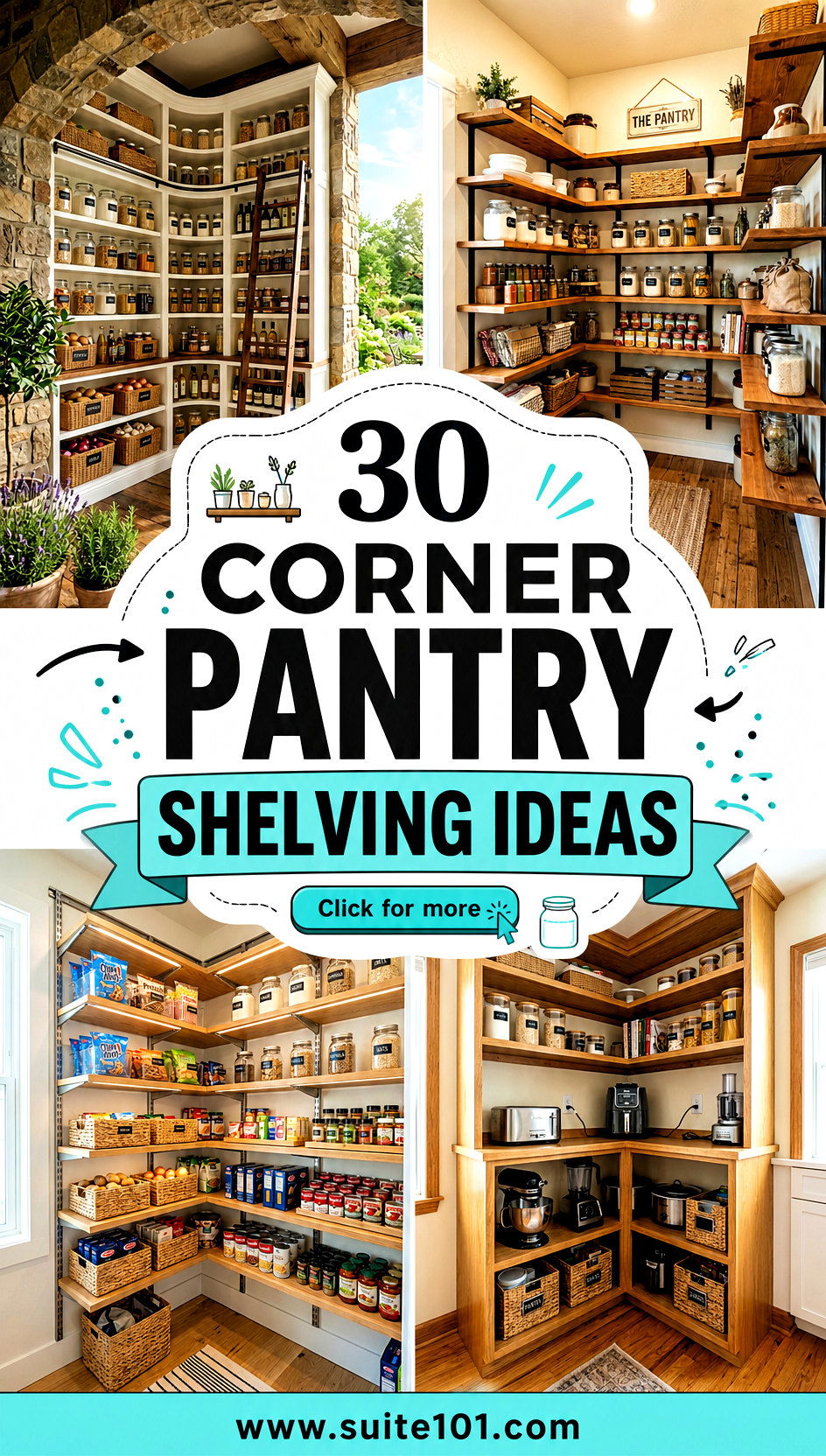 30 Corner Pantry Shelving Ideas for Neat Easy-to-Find Groceries - 30 Corner Pantry Shelving Ideas for Neat, Easy-to-Find Groceries