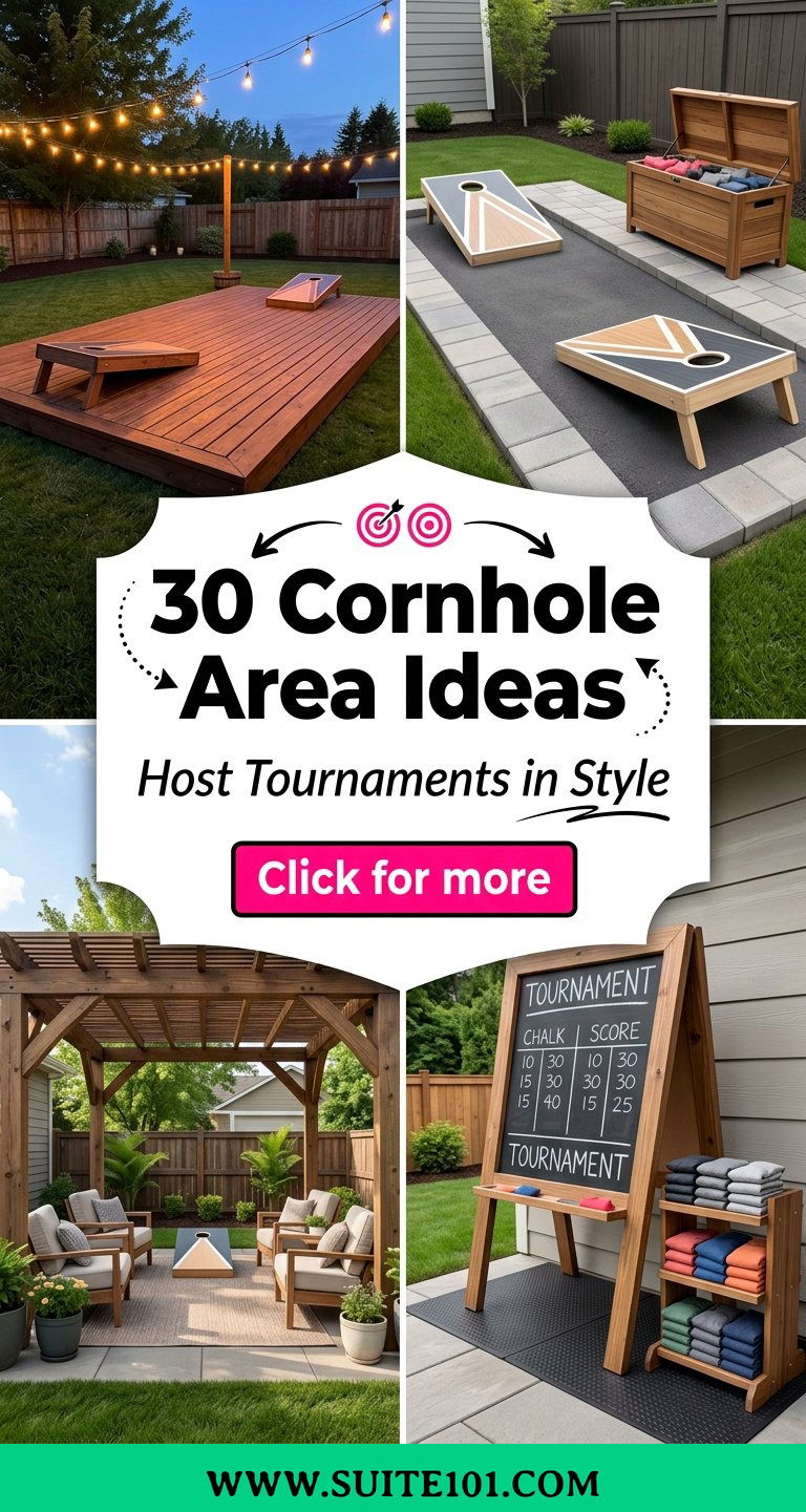 30 Cornhole Area Ideas to Host Backyard Tournaments in Style - 30 Cornhole Area Ideas to Host Backyard Tournaments in Style