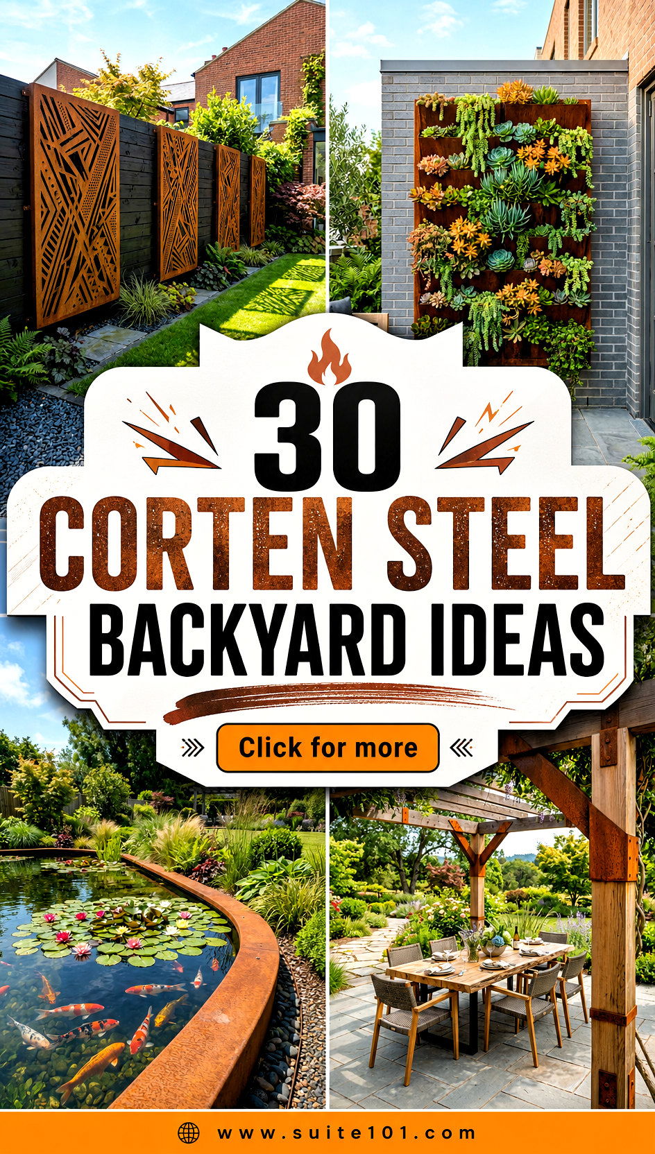 30 Corten Steel Backyard Ideas for Modern Fire-Glow Gardens - 30 Corten Steel Backyard Ideas for Modern Fire-Glow Gardens