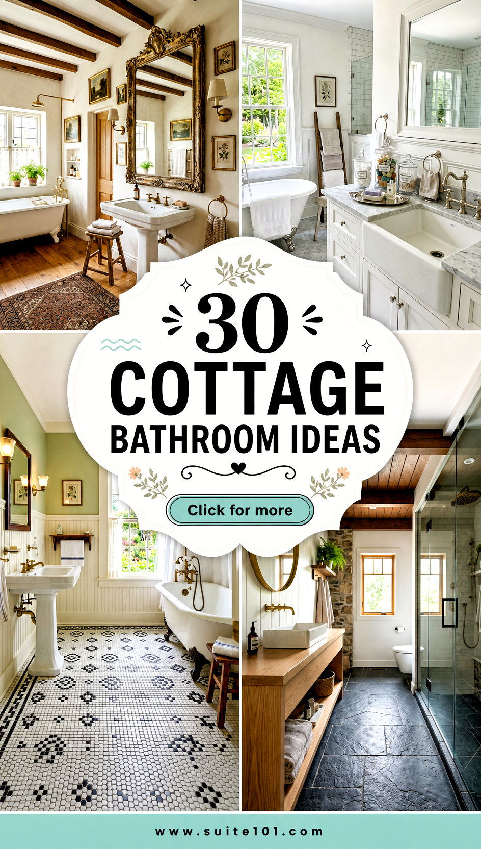 30 Cottage Bathroom Ideas to Make Your Space Feel Like a Retreat - 30 Cottage Bathroom Ideas to Make Your Space Feel Like a Retreat