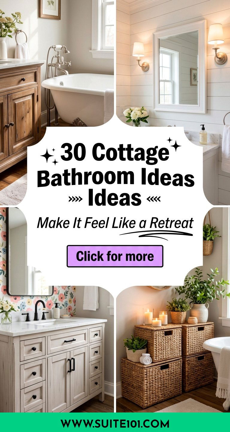 30 Cottage Bathroom Ideas to Make Your Space Feel Like a Retreat - 30 Cottage Bathroom Ideas to Make Your Space Feel Like a Retreat