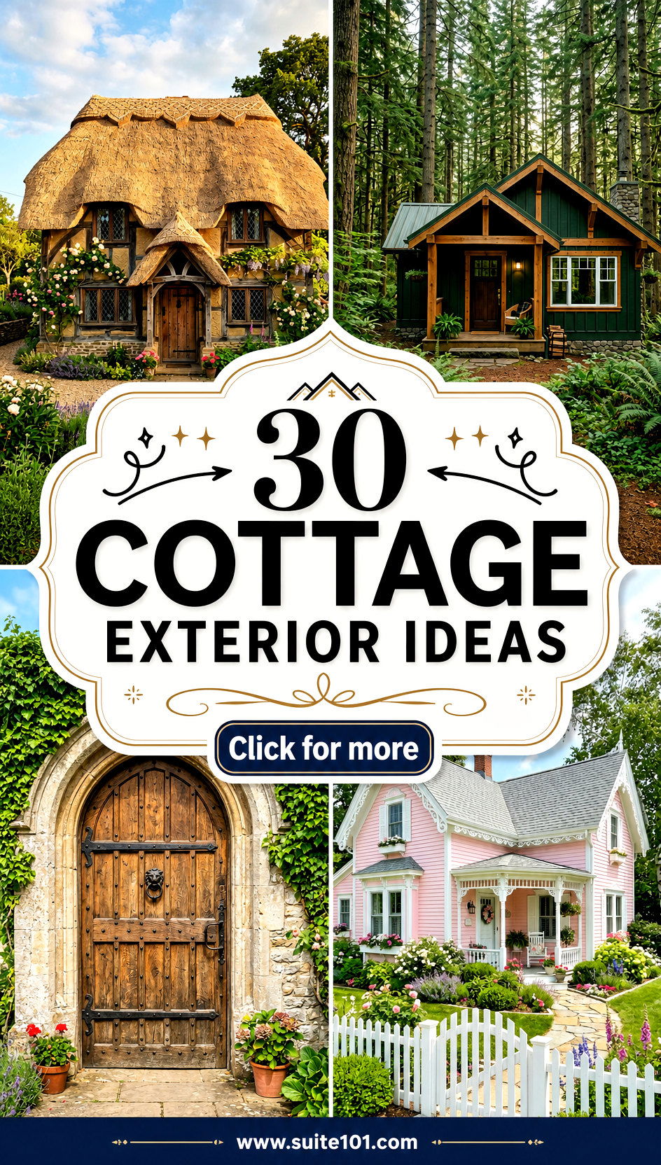 30 Cottage Exterior Ideas to Boost Your Homes Old-World Charm - 30 Cottage Exterior Ideas to Boost Your Home's Old-World Charm