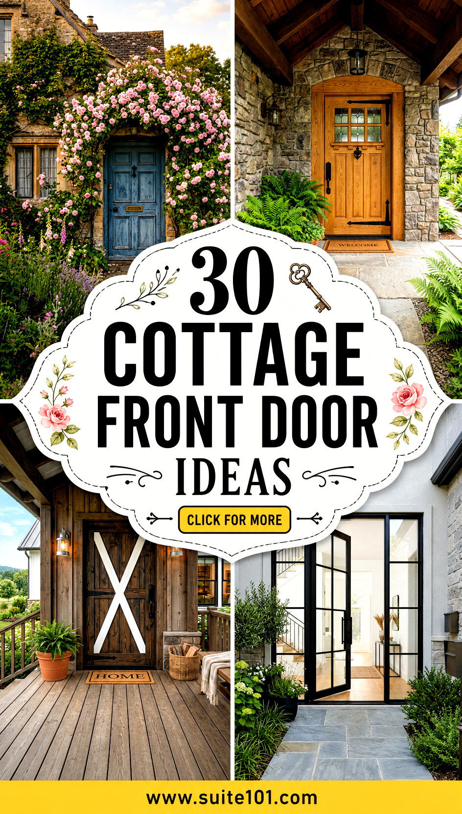 30 Cottage Front Door Ideas for Stunning Curb Appeal in Minutes - 30 Cottage Front Door Ideas for Stunning Curb Appeal in Minutes