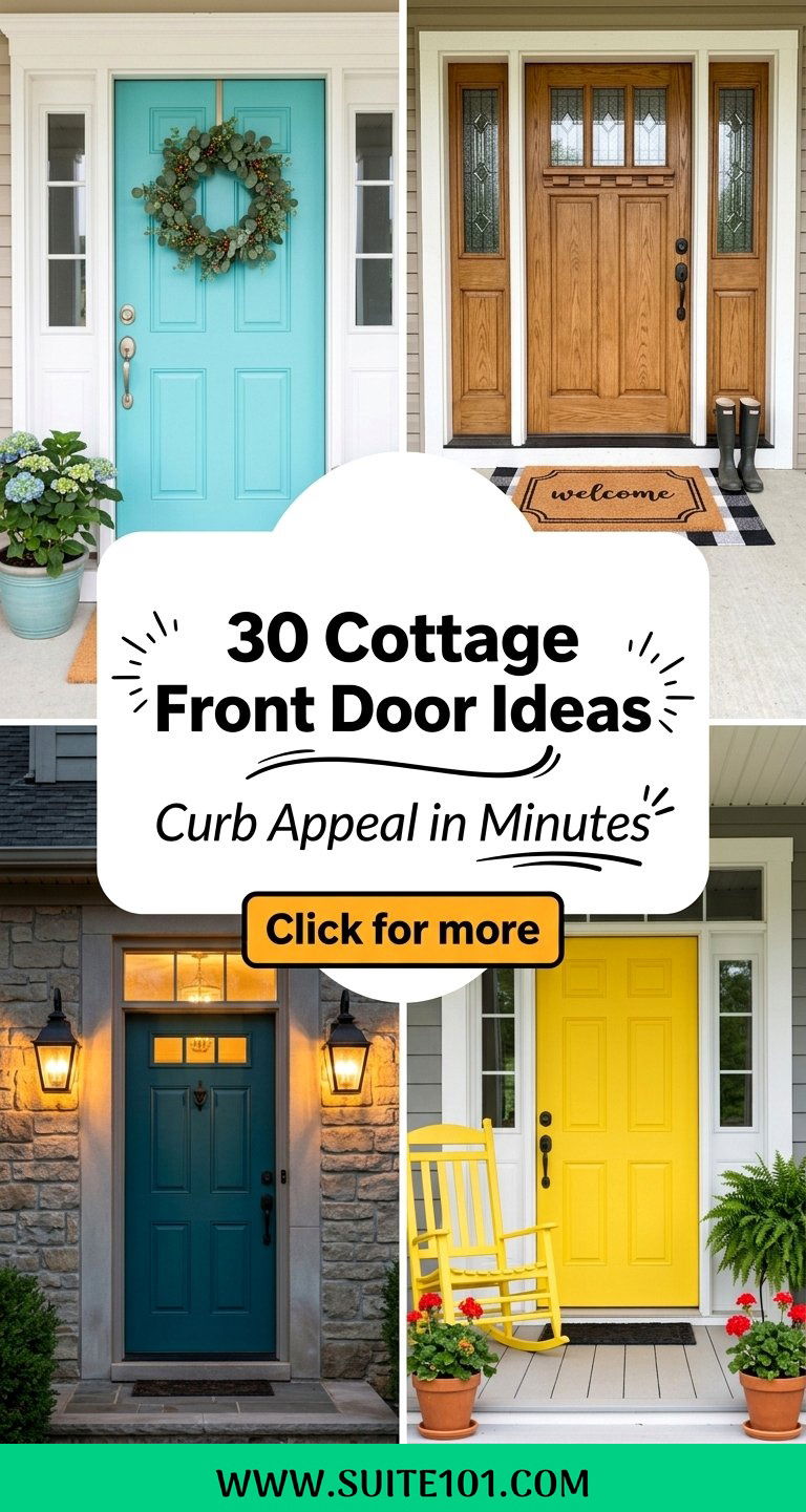 30 Cottage Front Door Ideas for Stunning Curb Appeal in Minutes - 30 Cottage Front Door Ideas for Stunning Curb Appeal in Minutes