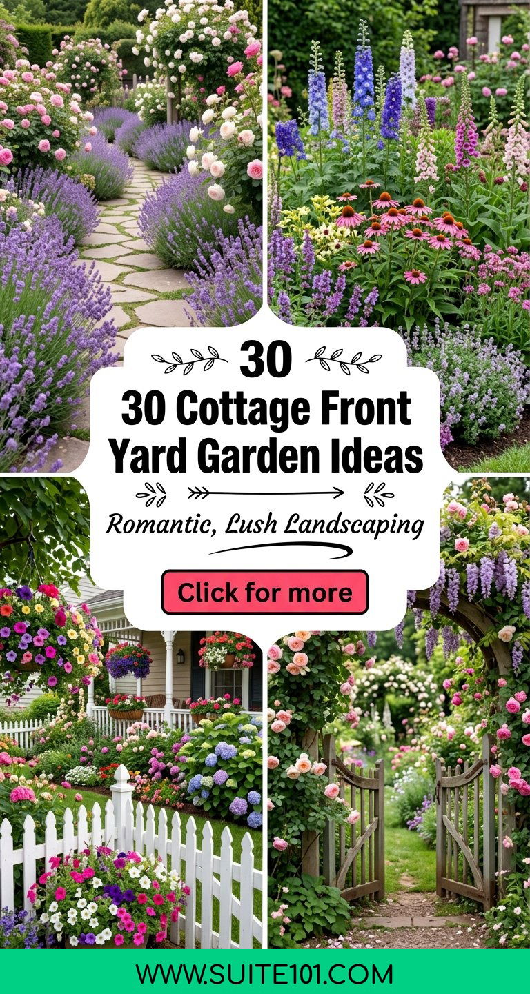 30 Cottage Front Yard Garden Ideas for Romantic Lush Landscaping - 30 Cottage Front Yard Garden Ideas for Romantic, Lush Landscaping